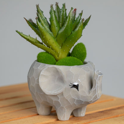Wild Kingdom Animal Resin Planter
