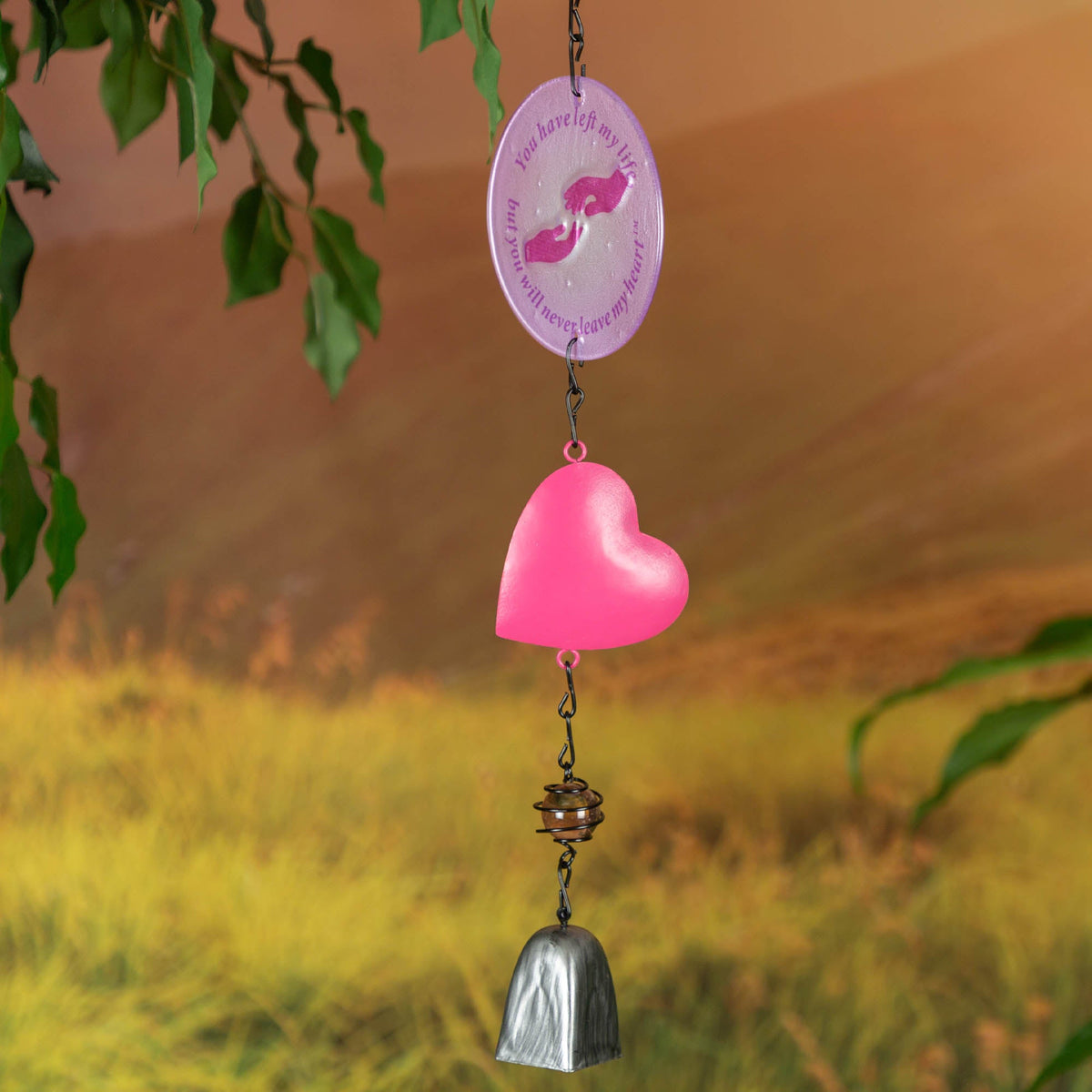 Heart & Glass Memorial Bell Chime