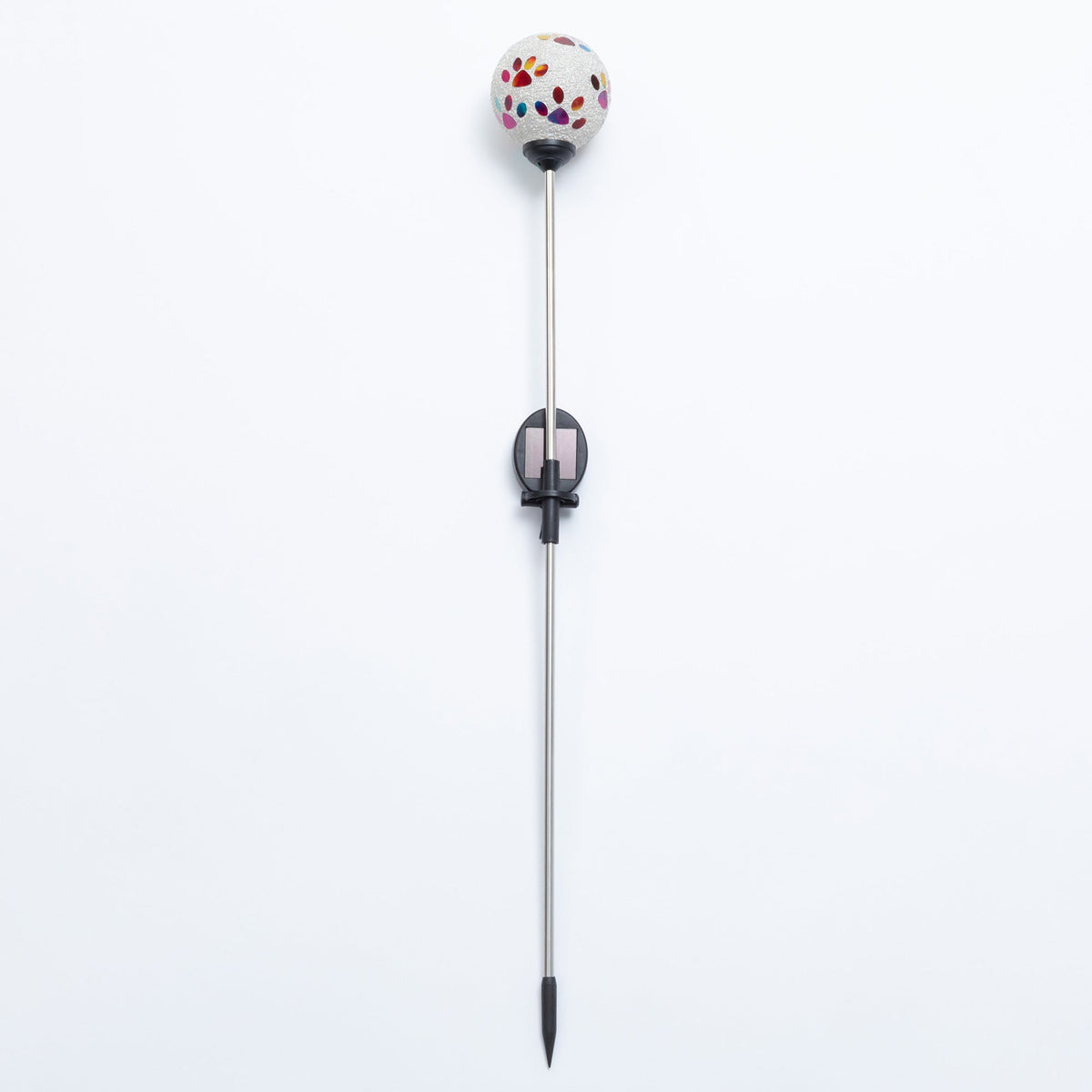 Beaded Paw Print Solar Garden Stake