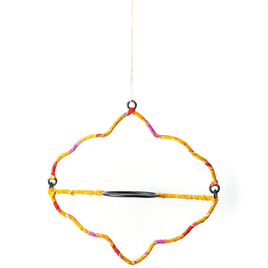 Arches Sari-Wrapped Hanging Planter
