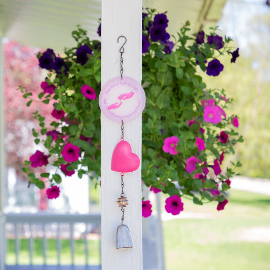 Heart & Glass Memorial Bell Chime