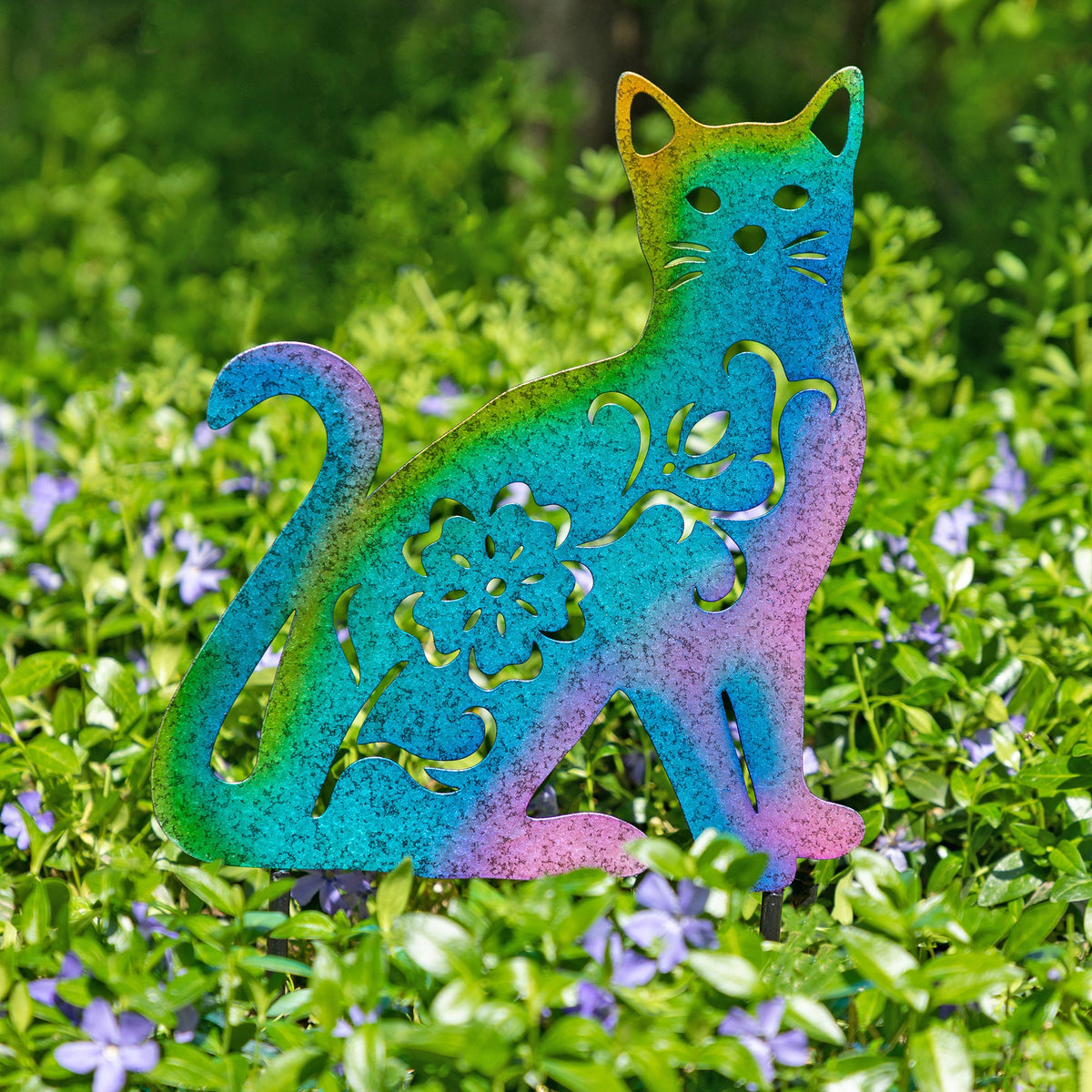 Forever Love Pet Silhouette Garden Stake