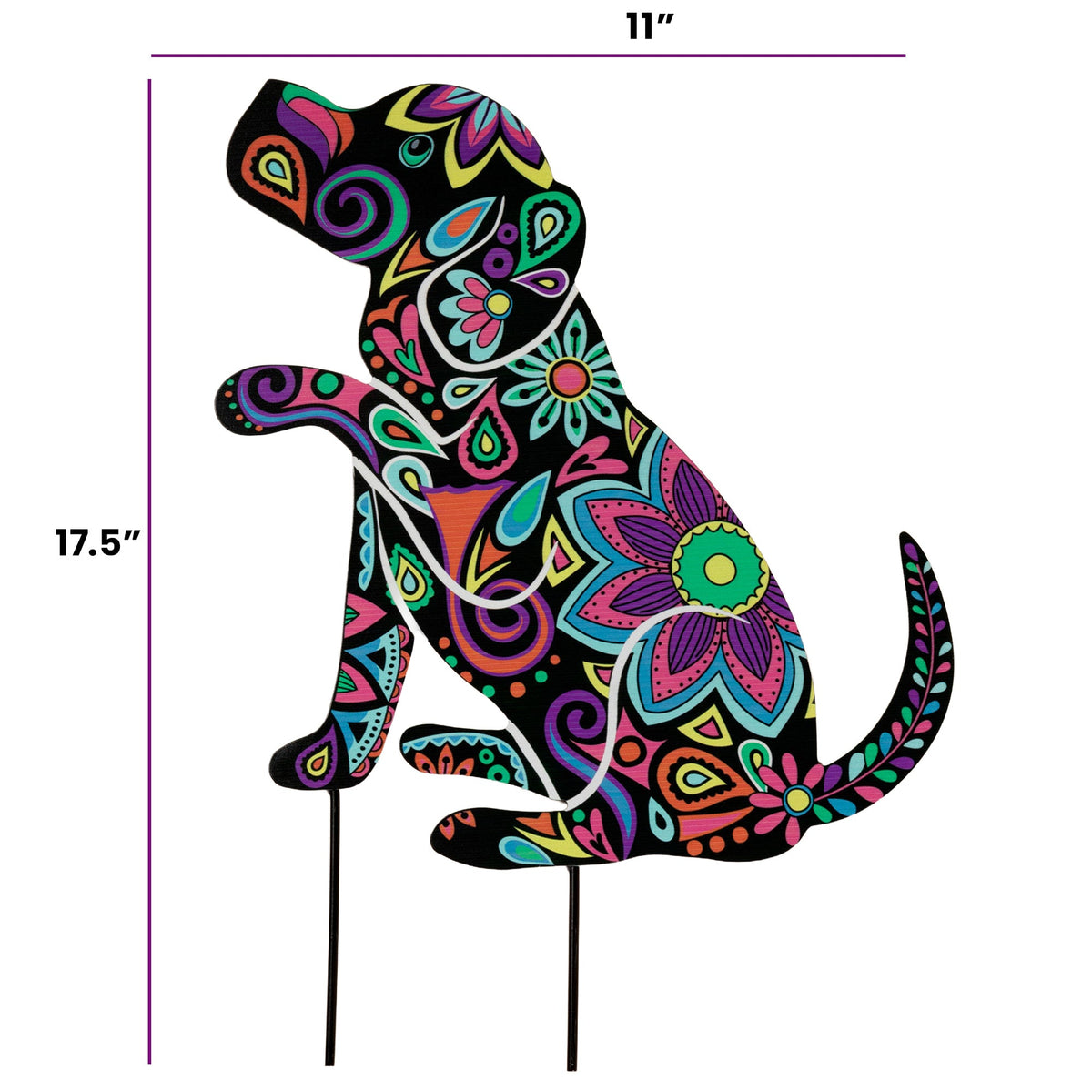 Forever Love Pet Silhouette Garden Stake