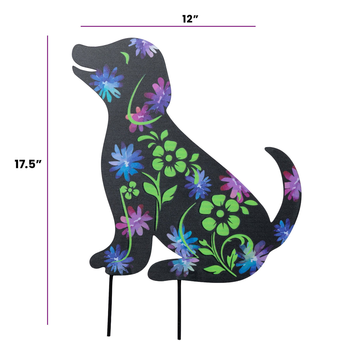 Forever Love Pet Silhouette Garden Stake