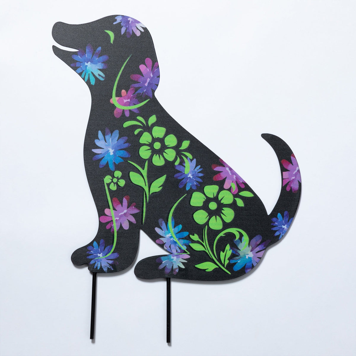 Forever Love Pet Silhouette Garden Stake