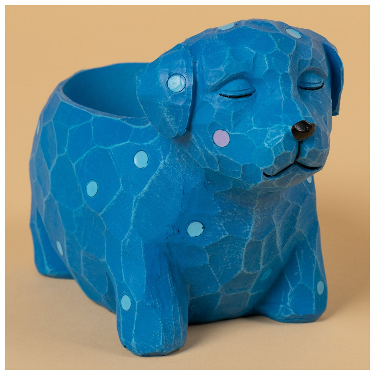 Sleeping Cat or Dog Mini Resin Planter