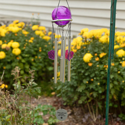 Pet Memorial Paw Print Wind Chime