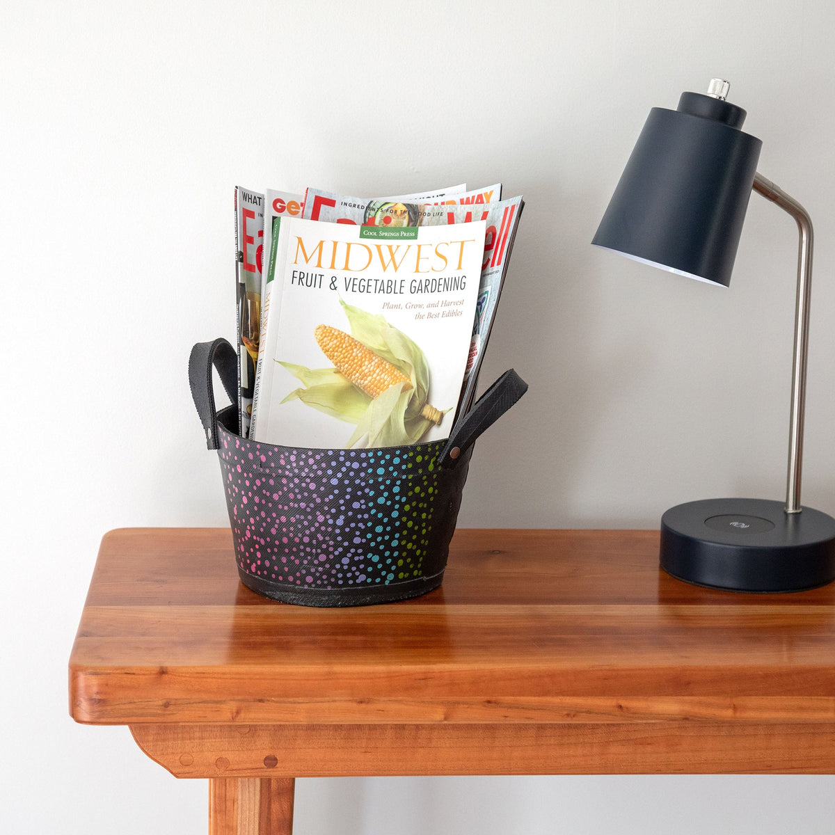 Folk-Art Recycled Rubber Planter