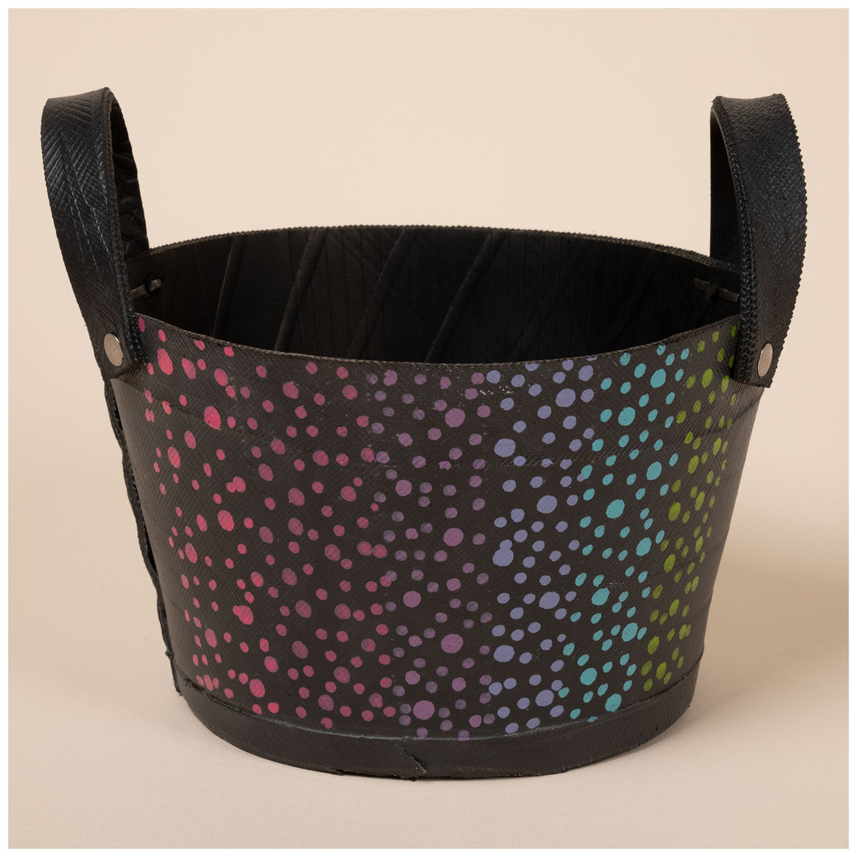 Folk-Art Recycled Rubber Planter