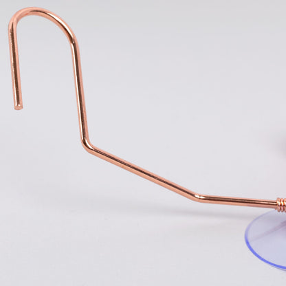 Copper-Finish Window Hummingbird Feeder