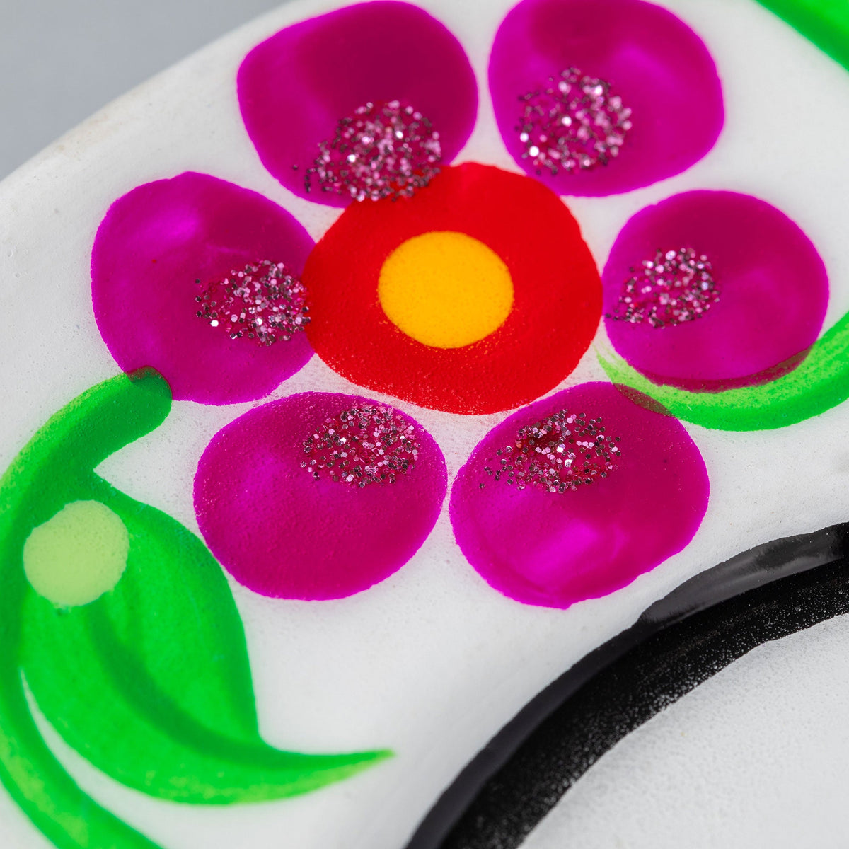 Hand-Painted Fiesta Ceramic Planter & Saucer