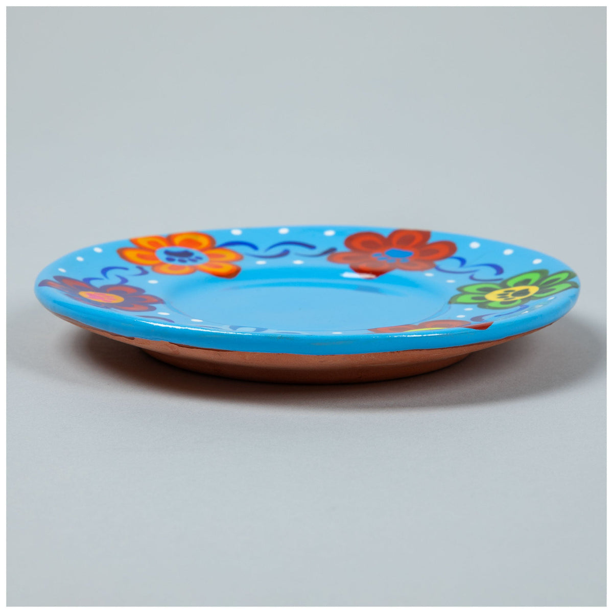 Hand-Painted Paw Print Ceramic Planter & Saucer