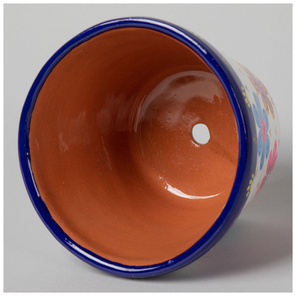 Hand-Painted Paw Print Ceramic Planter & Saucer