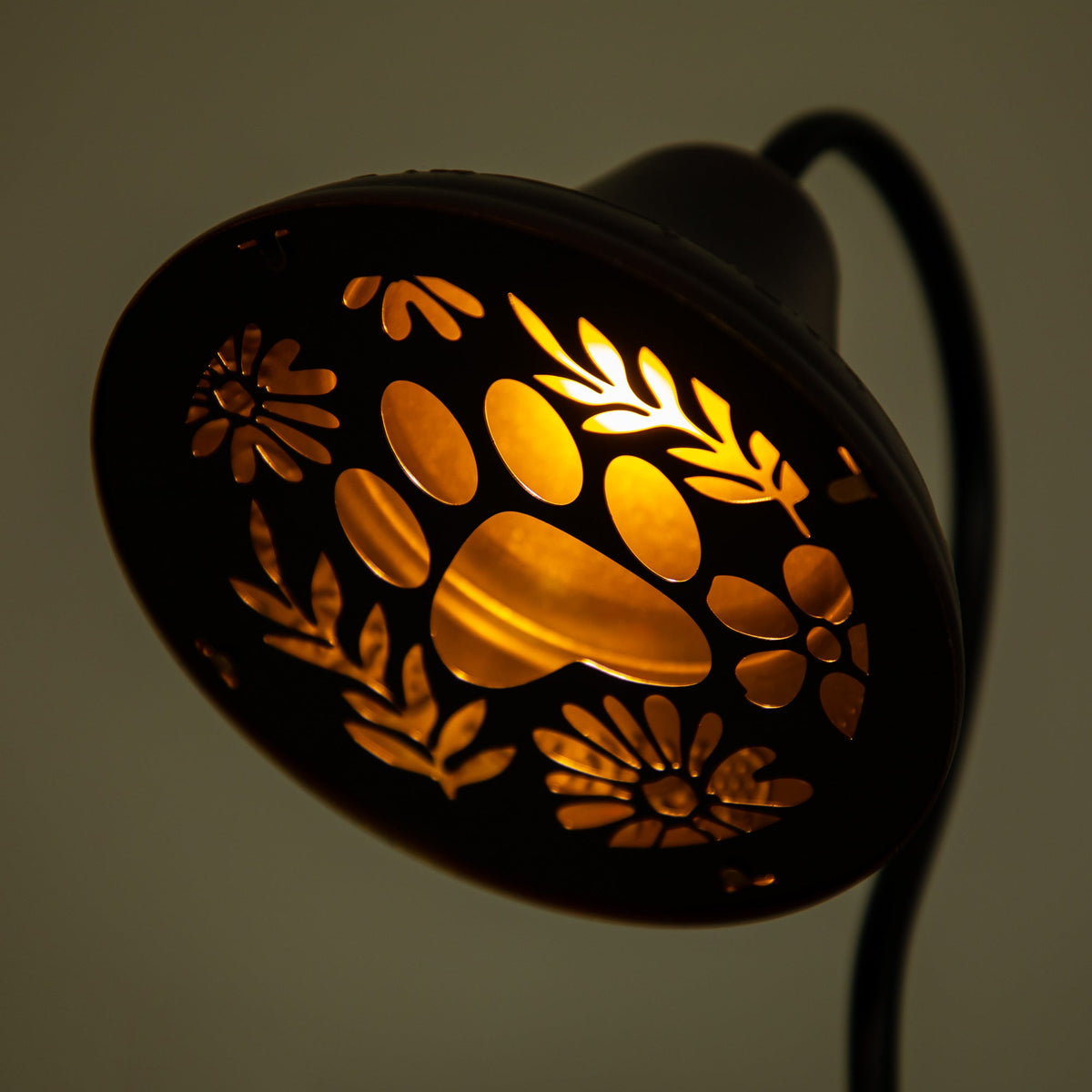 Solar Paw Print Pathway Garden Stake Light