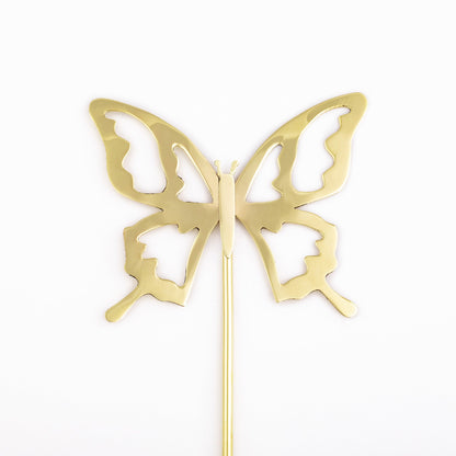 Brass Butterfly, Dragonfly & Bee Plant Stake