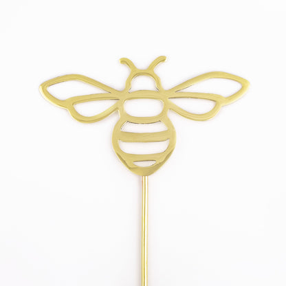 Brass Butterfly, Dragonfly & Bee Plant Stake