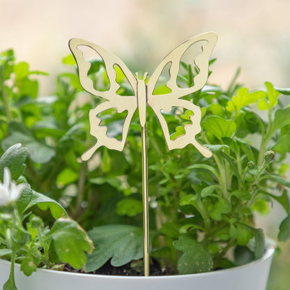 Brass Butterfly, Dragonfly & Bee Plant Stake