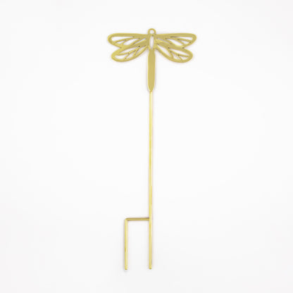 Brass Butterfly, Dragonfly & Bee Plant Stake