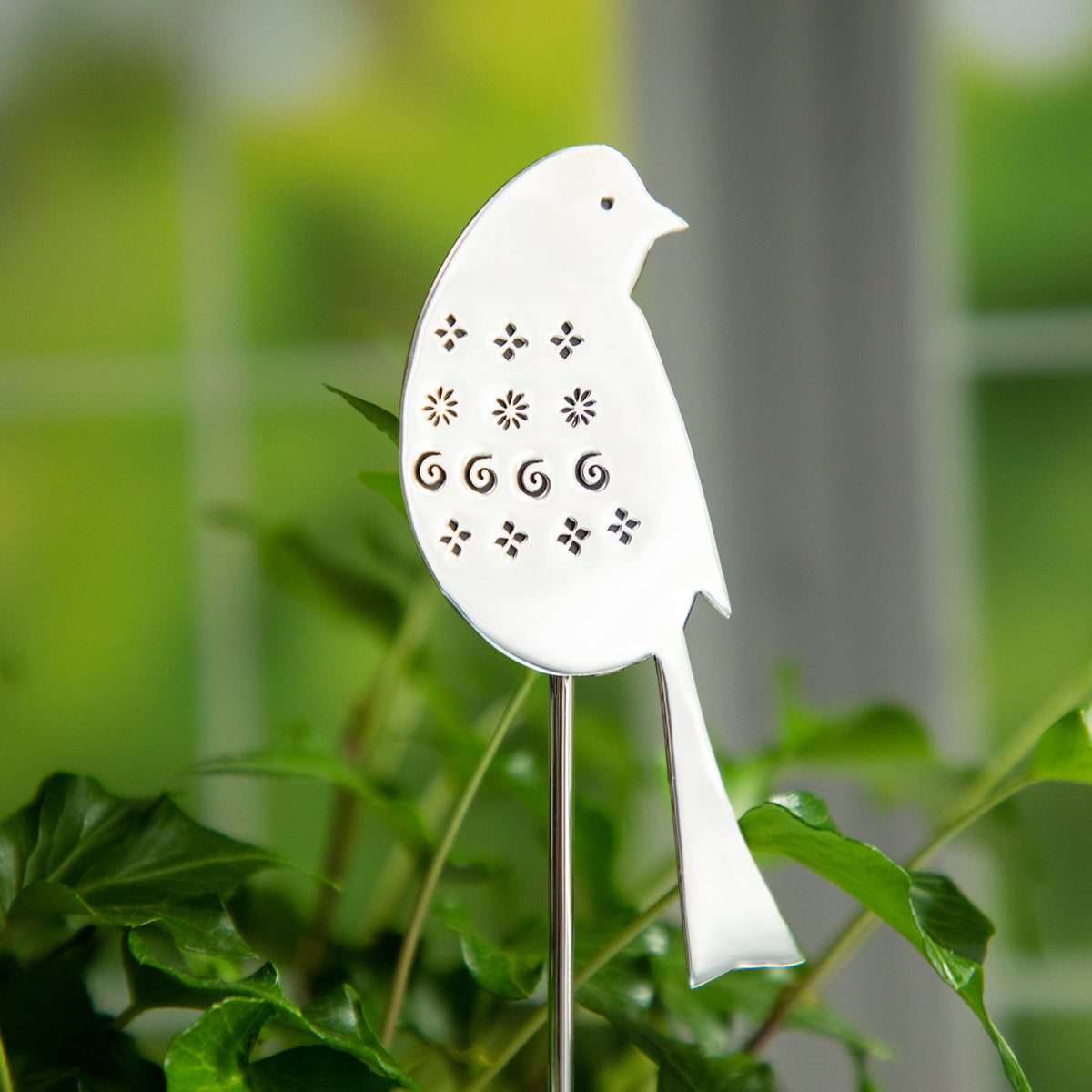 Brass Bird Plant Stakes