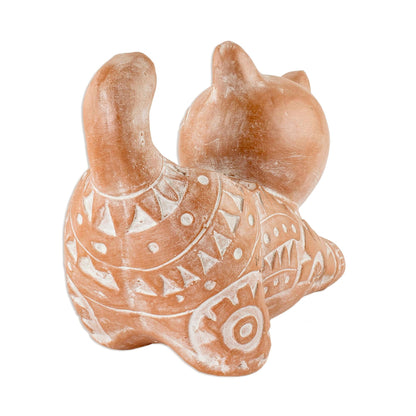 Stretching Cat Ceramic Planter