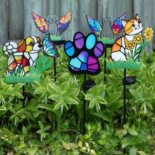 Mosaic Pet Solar Garden Stake Light